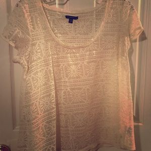 American Eagle Lace Overlay